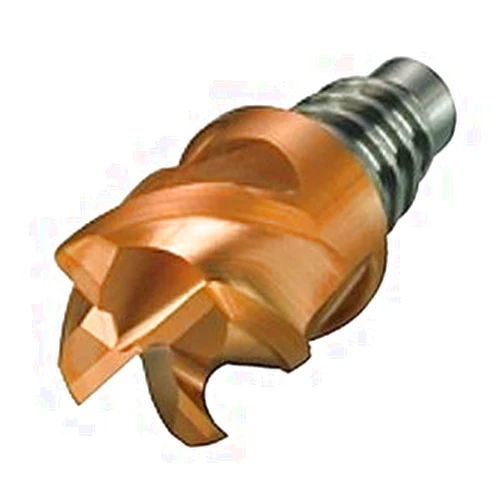 Sandvik Coromant Solid Carbide Indexable Milling Tool, 90 Degree Entering Angle, 3 Flutes