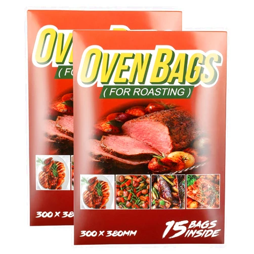 THEAKO 30Counts Cooking Roasting Bags Suitable Size (12 x 15 Inch) Oven for Chicken Meat Fish and Vegetable, PACK Counts