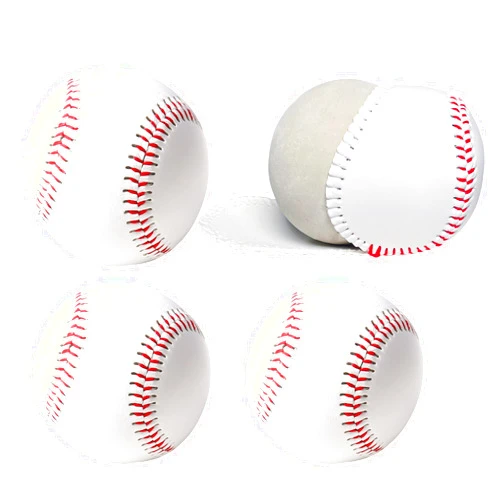 Poosue Standard Size T-Ball Training Baseballs, Reduced Impact Kids Safety Baseballs, Unmarked & Soft Practice Baseballs for League Play, Pitching, Hitting, Batting, Fielding, Autograph (3)