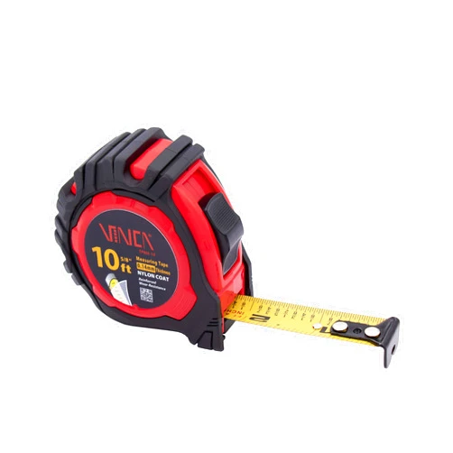 VINCA Tape Measure, TPMA-10 10Feet with Fraction, Nylon Coated Matte Finished Blade