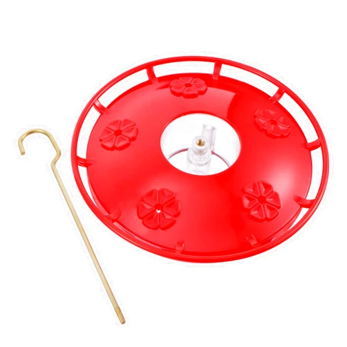 OUZVI Hummingbird Feeder Food Containers Miniture Toy House Bird Water Feeder Pigeon Feeders Station Hummingbird Flower Feeder Park Bird Feeder Squirrel Red Plastic Water