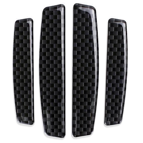 MEAJOO 4PCS Universal Car Side Door Edge Guards Protector Real Carbon Fiber Door Edge Guard Protector Trim Molding Crash Scratch Protector Bumper Guard Protector Sticker Anti-Collision Strips