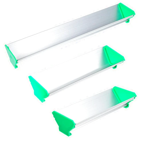 MAQUITA 3 Pcs 8'' 10'' 16'' Dual Edge Aluminum Emulsion Scoop Coater for Silk Screen Printing Coating Tool - 3 Sizes