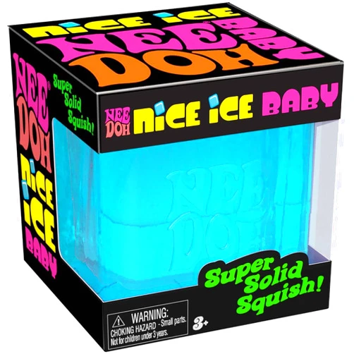 Schylling NeeDoh Nice Ice Baby - Sensory Squeeze Toy - Super Solid Squish - 1.25