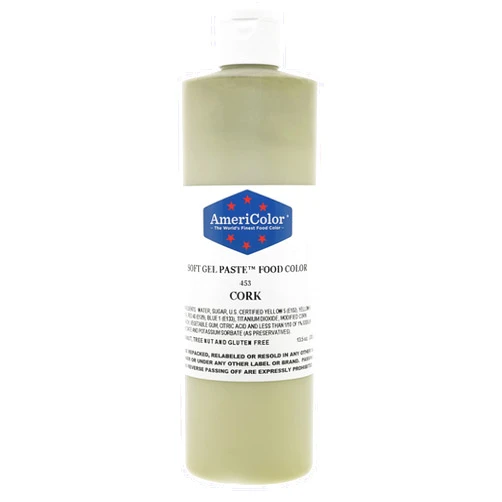 AmeriColor, Cork, 13.5 Ounce Bottle, Soft Gel Paste Food Color