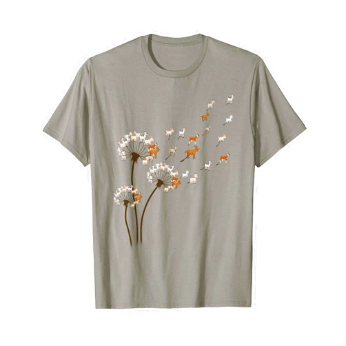 Goat Dandelion Flower Tee Goat Dandelion Flower Funny Animals Lovers Tee For Men Women T-Shirt