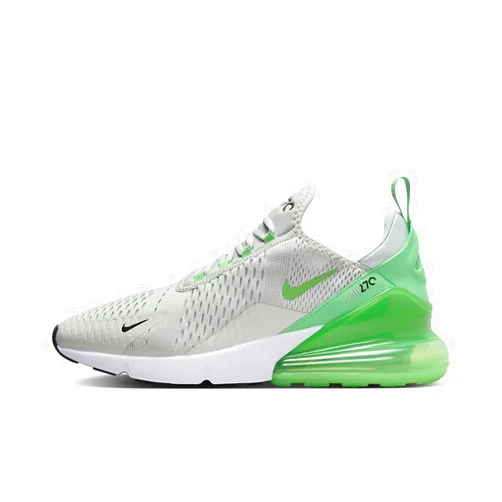 Nike Air Max 270 Men's Shoes (AH8050-027, LIGHT Silver/GREEN SHOCK-BLACK-WHITE)