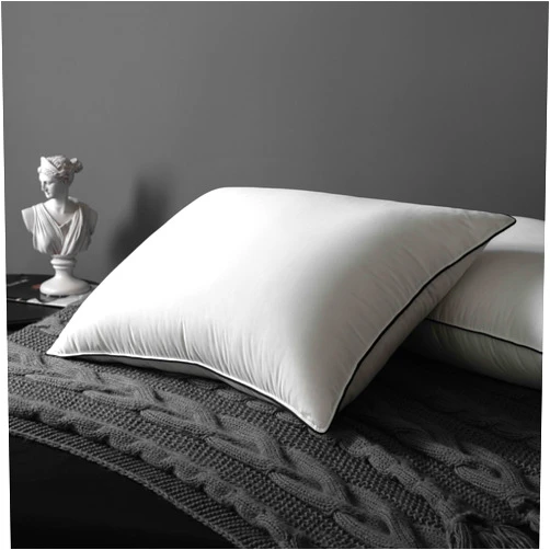 MAXICOZY Premium Hungarian Goose Down Pillows King Size, Fluffy Bed Pillows for Sleeping, 100% Cotton Shell, Luxurious Soft Cloud Pillow for Back, Stomach or Side Sleepers(King, 1 Pack)