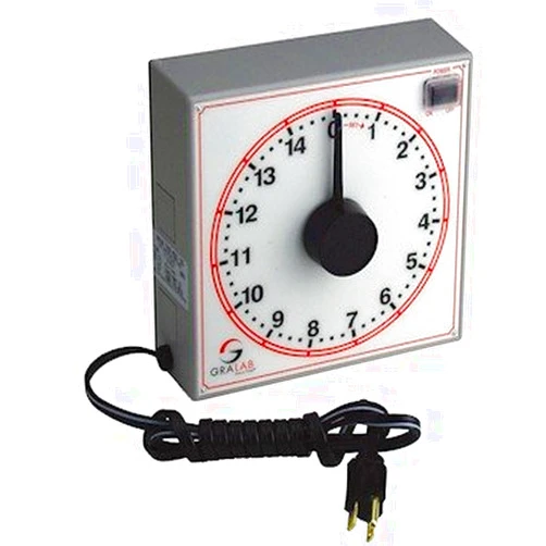 Cole-Parmer AO-08648-12 Dimco-Gray 255 Large Dial Timer, 15 Minute; 115 VAC
