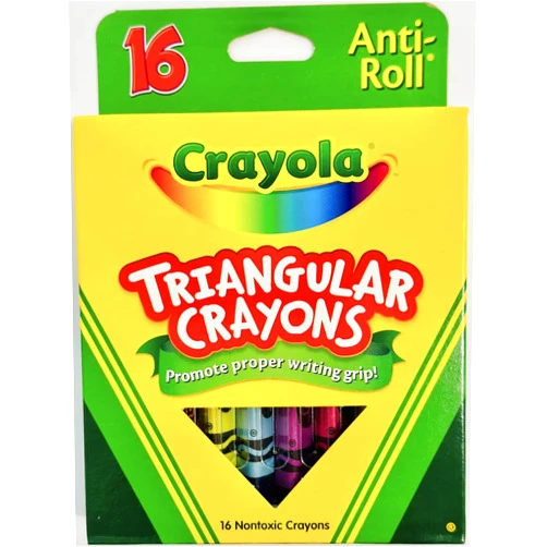 Crayola Triangular Anti-roll Crayons