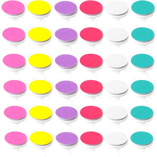 NSBELL 36PCS Baby Nail File Pads Nail Trimmer Replacement Pads Electric Baby Nail Grinding Heads for Standard Electric Kid Nail Trimmer