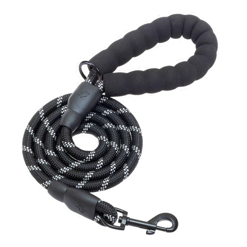 DILLYBUD Heavy Duty Dog Leash with Soft Padded Handle and High Reflective Nylon Thread