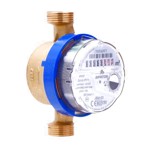 Powogaz METRIC, British Thread Water Meter Flow, Cold Water 1/2