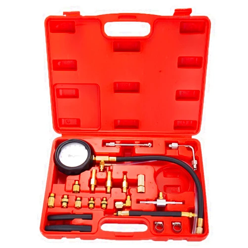 Avmtokar Auto Fuel Injection Pump Pressure(0-140PSI) Gauge Automotive Injector Test Gasoline Tester Tool Kit for Cars Trucks Vehicles Engine (Not for Diesel Vehicles)