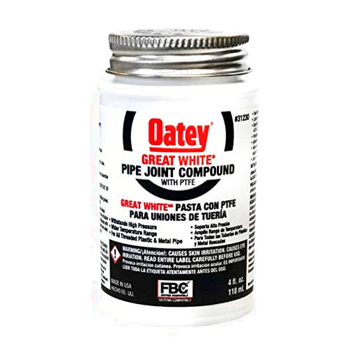 Oatey Great White White Pipe Joint Compound 4 oz.