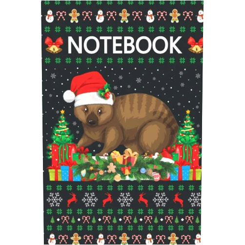 NK Jass Press Christmas Notebook: Christmas-Themed Quokka Journal ‐ Christmas Notebook Gift Idea For Quokka Lovers ‐ Quokka Santa Ugly Notebook Design