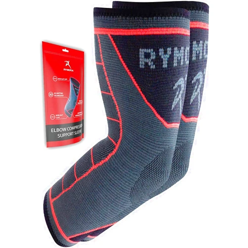 Rymora Fitness Elbow Brace- XS, Compression Support Sleeve for Tendonitis, Tennis Elbow, Golf Elbow Treatment, Weightlifting & Weak Joints - Reduce Joint Pain During Any Activity!