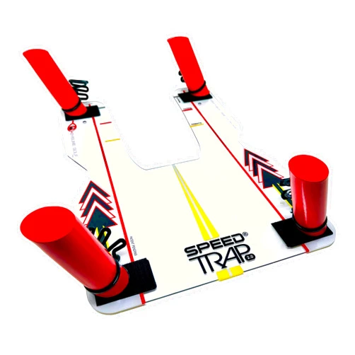 EyeLine Golf Speed Trap - Build Confidence, Improve Your Swing with Slice and Hook Corrector, Swing Trainer, Path Aid, Greater Distance, Made in USA, Polycarbonate Base