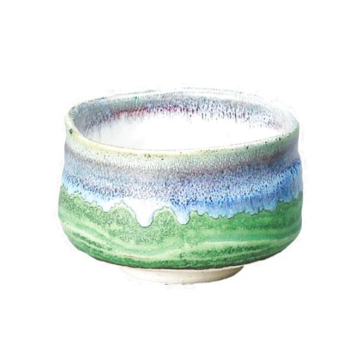 Yamaki ikai F1539 Matcha Bowl, Deep Sea Iguchi, Diameter 4.1 x Height 3.0 inches (10.5 x 7.5 cm)