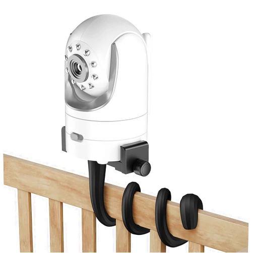 A2C Baby Monitor Mount Flexible Universal Baby Camera Mount Compatible with Infant Optics DXR 8 DXR-8 Pro, VTech, ANMEATE, Most Baby Monitors Holder Stand for Crib, Cot, Shelves, Furniture