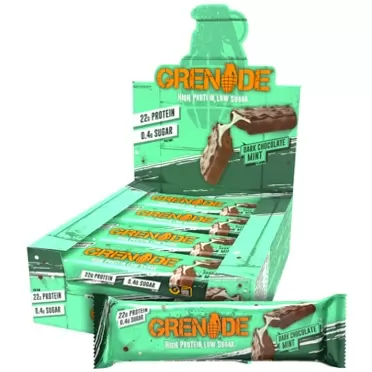 Grenade Carb Killa High Protein and Low Carb Bar, 12 x 60 g - Dark Chocolate Mint