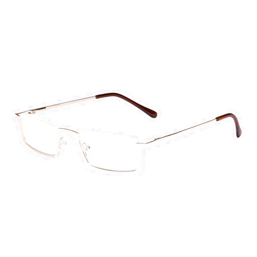 Eyekepper Computer Reading Glasses,UV420 Protection Blue Light Filter,Half-rim Readers,Gold +2.25
