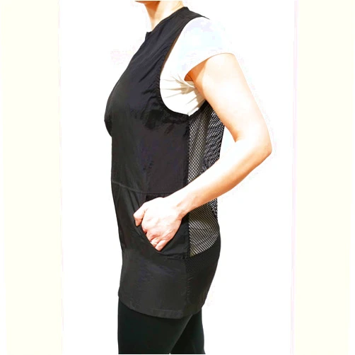 CHARLENE Mesh-back Sleeveless Jordan Vest with Personalized Name and Logo Embroidery for Stylist Barber Groomer Nail Tech