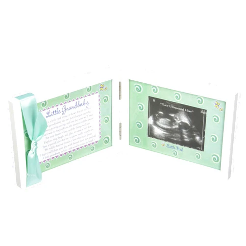 The Grandparent Gift Co. Little Grandbaby Ultrasound Picture Frame/Sonogram Frame, Pregnancy Announcement for Grandparents/New Baby Announcement/Baby Shower Keepsake