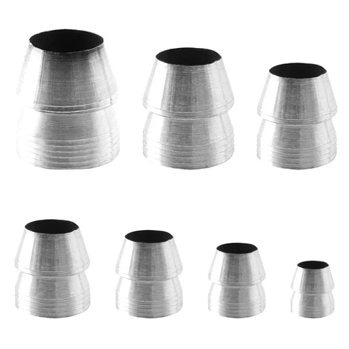 Biaungdo 7 Pcs Safety Round Handle Wedges Hammer Handle, Concial Handle Metal Wedges, Mauls Handle Wedge Kit for Hammer Axe Claw Sledge Handle(0.31