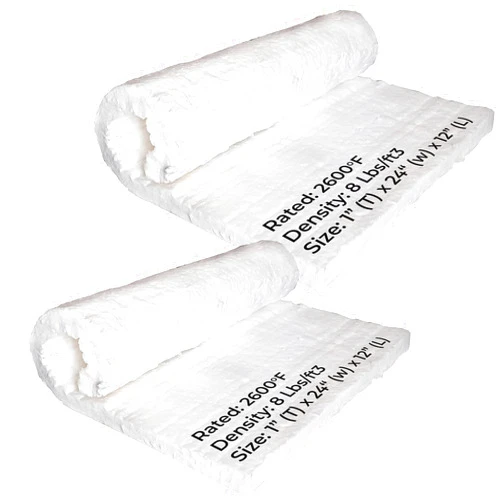 Simond Store 2 Pcs Ceramic Fiber Insulation Roll, 8# Density 2600F, 1
