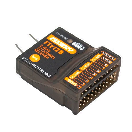 HTLNUZD Flysky Paladin FS-PL18 EV Radio Controlle Transmitter, 2.4G 18Channel 3.5 Inch TFT Touch Screen for RC FPV Boat Car Drone with FTr12B Receiver (FS FTr12B Receiver)