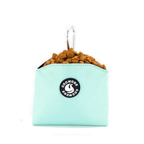 COOWONE Dog Treat Pouch Magnetic Closure Small Dog Training Treat Pouch Pocket Sized Small Dog Treat Pouch with Clip (mint green)