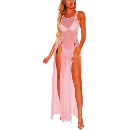YouSexy Women's Swimsuit Beach Bikini Cover up Sheer Mesh Dress Sexy See Through Mesh Tops Beachwear