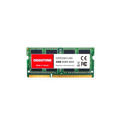 Gigastone 【DDR3 RAM】 GIGASTONE 4GB DDR3/DDR3L 1600MHz (1333MHz) PC3-12800 (PC3-10600) CL11 1.35V/1.5V 2Rx8 SODIMM 204 Pin Unbuffered Non ECC Notebook Laptop Memory Upgrade