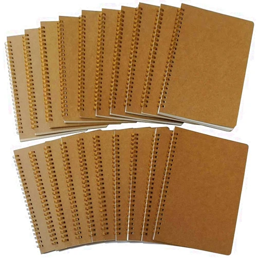 YUREE Spiral Notebook A5/Softcover Spiral Journal Lined, Wide Ruled Pages, 50 Sheets (100 Pages), 8.45