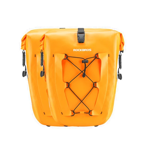 ROCKBROS Bike Panniers Waterproof Bike Rear Rack Bag Max 30L Large Capacity Bike Rear Panniers for Cycling Traveling Commuting