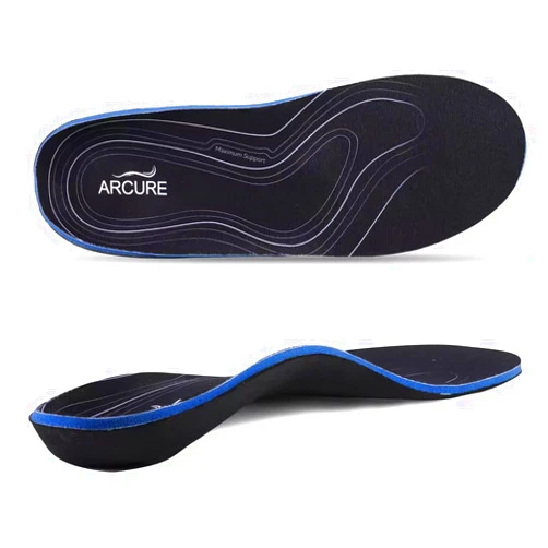 Arcure Orthotic Insoles for Plantar Fasciitis, Flat Foot, Fallen Arches | Shoe Inserts for Feet Pain and Fatigue Relief | 3.5cm High Arch Maximum Support | Arcure (Men's US 10-10.5 | Women's US 12-12.5)