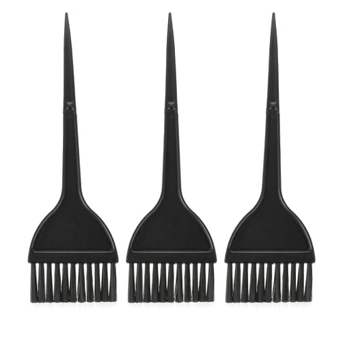 Bremorou 3 Pcs Hair Dying Brush Hair Coloring Dyeing Brush Kit Hair Color Applicator Brush Hair Dye Brushes Color Tint Applicator Tint Brushes For Hair Color Salon Use Home Diy Dyeing（Black） (3, Count, 3)