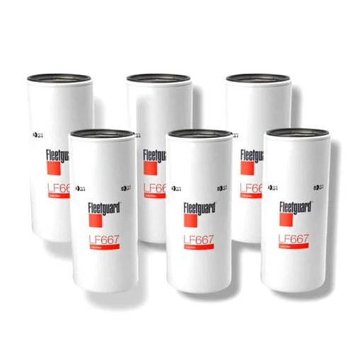 Generic LF667 Oil Filter Full-Flow Spin-On Replaces 6884417, 3134053, V478736, P554004, LFP3191 (Pack of 6)