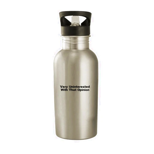 Molandra Products Very Uninterested With That Opinion - Stainless Steel 20oz Water Bottle, Silver
