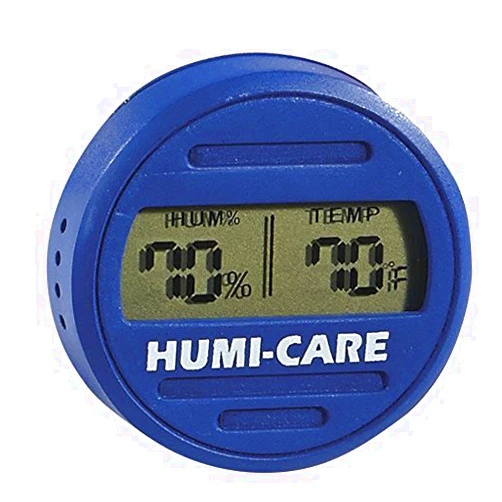 Humi-care Round Digital Hygrometer - Blue by Humi-care