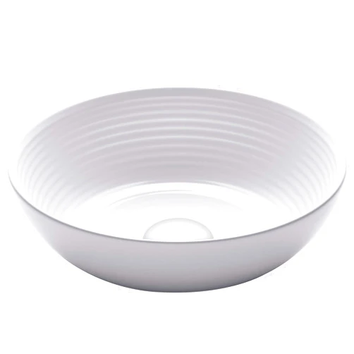 Kraus KCV-204 GWH Ceramic Above Counter Round Bathroom Sink, 13 x 13 x 4.38 Inches, White