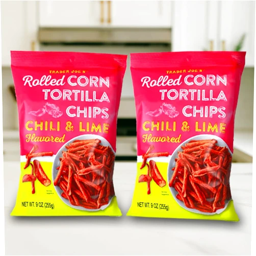 Generic Trader Joe's Rolled Tortilla Chips (Chili & Lime - 9 Oz, 2 Pack)