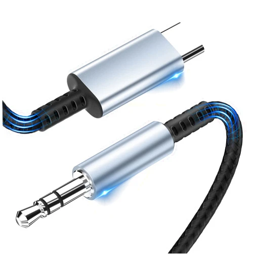 CKCN USB C to 3.5mm Jack Cable 1.2m, Aux Cable Type C 3.5mm Stereo Car Audio Adapter for Samsung Galaxy S22/S21/S20+/Note 20/10, Huawei P40/P30 Pro, Xiaomi 10 Pro/9/8