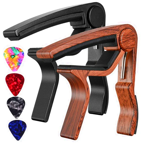 WOGOD Capo Guitar Capo for Acoustic Electric Ukulele Guitar Kapo 2Pack