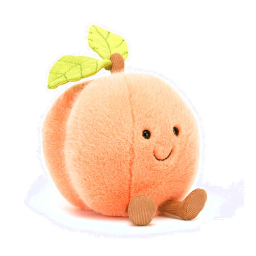 Jellycat Amuseables Peach Stuffed Plush
