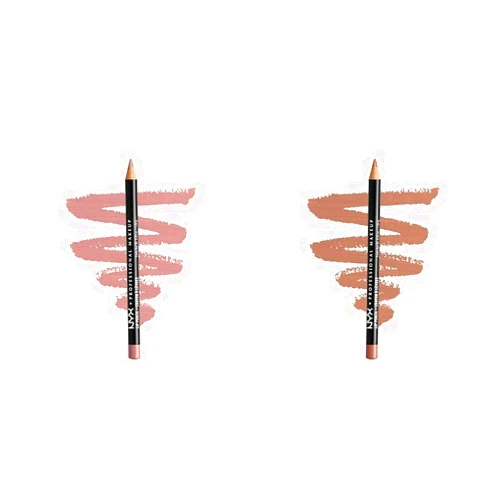NYX PROFESSIONAL MAKEUP Slim Lip Pencil Creamy Lip Liner Pale Pink & Natural