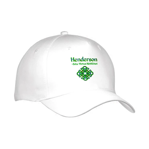 3dRose Adult Baseball Cap - Celtic Knot in Tartan Colors for The Henderson Clan and Family Motto Creative Studios – Celtic Multicolor