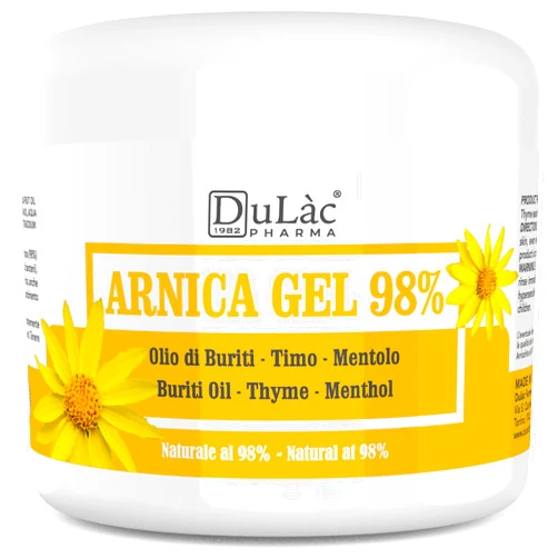 DULÀC FARMACEUTICI 1982 Dulàc - Arnica Gel for Bruising and Swelling 16.9 Fl Oz, 98% Arnica Montana Cream Extra Strength for Muscle and Joint Relief, Non-Greasy, Natural Formula, Cool Effect, Alcohol Free