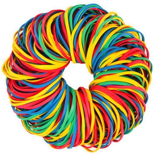 AMUU Rubber Bands #33 colors rubber band About 200pcs size33 rubber Bands for Office School Home Strong Elastic Band 4 colors Loop Office Supplies blue green yellow red